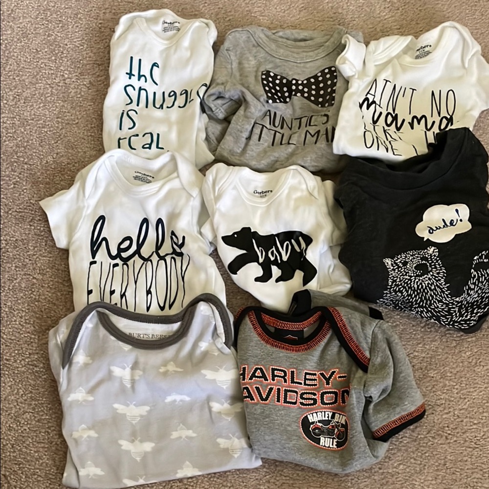Harley-Davidson Baby Onesie Set